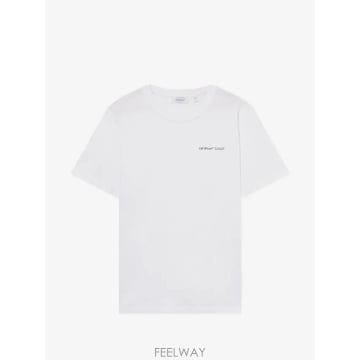 당일배송 오프화이트 로고 쿼트 티셔츠