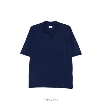 당일배송 CP컴퍼니 릴 스레드 반소매 폴로 셔츠