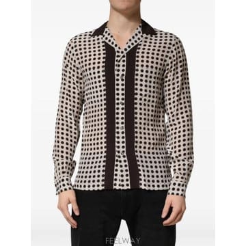 당일배송 돌체앤가바나 polka dot silk shirt