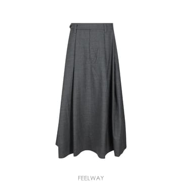 당일배송 브루넬로 쿠치넬리 A라인 플리츠 맥시 스커트