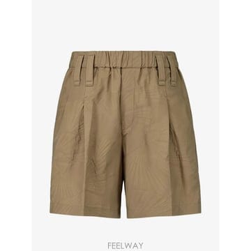 당일배송 브루넬로 쿠치넬리 자카드 우븐 플리츠 쇼츠