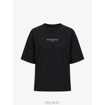 당일배송 오프화이트 로고 프린트 박시 티셔츠