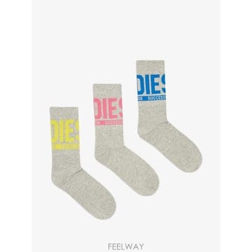 당일배송 디젤 로고 양말 3팩 세트
