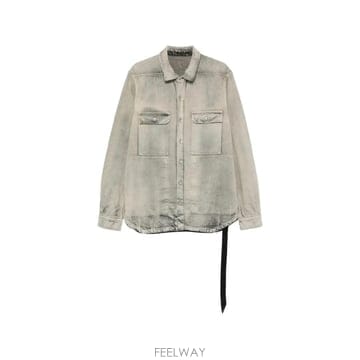 당일배송 릭오웬스 washed effect denim jacket