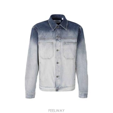 당일배송 오프화이트 ombre denim jacket