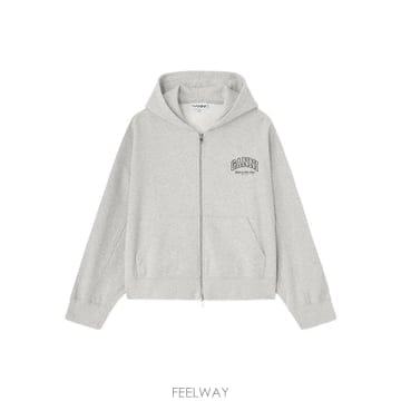 당일배송 가니 로고 프린트 후드 집업