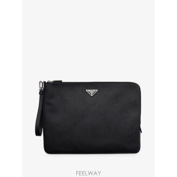 당일배송 프라다 사피아노 레더 파우치