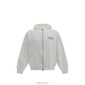 당일배송 발렌시아가 스케치 화이트 후드 집업