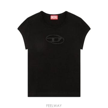당일배송 디젤 타원형 D 로고 컷아웃 탑