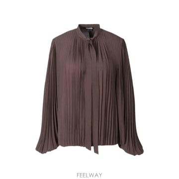 당일배송 톰포드 플리츠 보우 디테일 셔츠