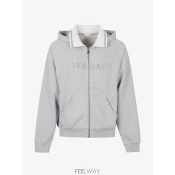 당일배송 베르사체 그레카 디테일 로고 자수 후디