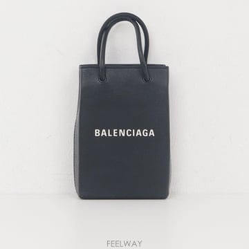 발렌시아가 로고 폰 홀더 크로스 백 593826