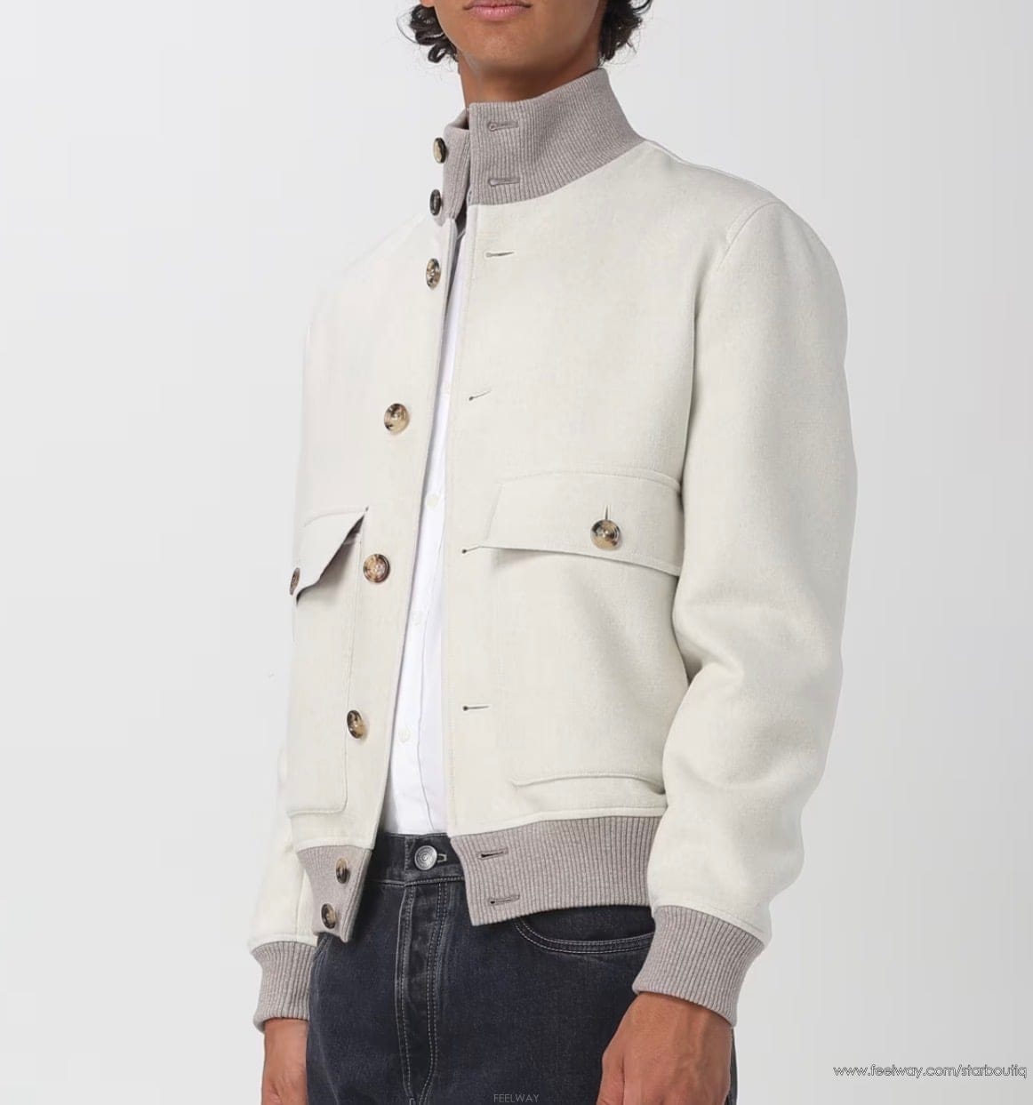 Brunello Cucinelli ���ڷ� ��ġ�ڸ� ĳ�ù̾� ȭ��Ʈ ũ�� ��ư ���Ϻ��ڷ� ��ġ�ڸ� ĳ�ù̾� ȭ��Ʈ ũ�� ��ư ����