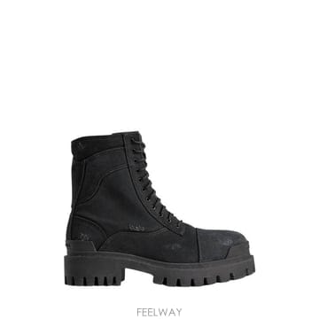 26FW 발렌시아가 컴뱃 스트라이크 부츠 845015 W2H111000 BLACK