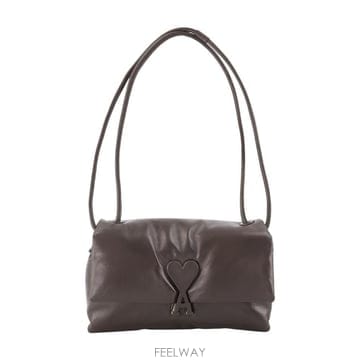 26 F/W 아미 VOULEZ VOUS 지갑 아미 파리 레더 브라운  B0732363759