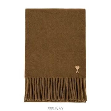 26 F/W 아미 아미 드 꾀흐 패치 스카프 아미 파리 울 브라운 U B0732363774