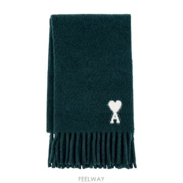 26 F/W 아미 QUOTA 아미 드 꾀흐 스카프 아미 파리 울 카키 B0732363776