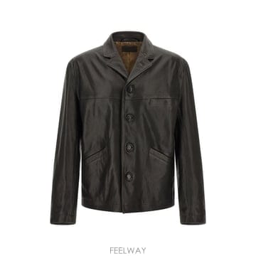 26 F/W 르메르 레더 싱글 브레스티드 자켓 OW1272LL0242 B0742331418