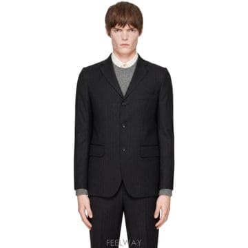 꼼데가르송 블랙 핀스트라이프 블레이저 DR J002 051 TP878228604