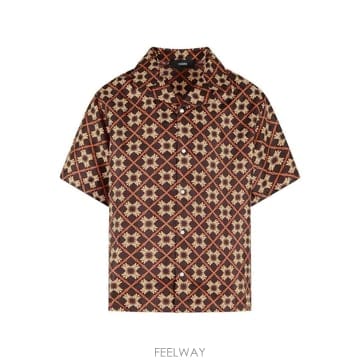 26FW 아미리 브라운 실크 셔츠 AM426SH02704D TP582175430