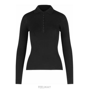 26FW 막스마라 Angel 폴로 셔츠 In 블랙 캐시미어 Yarn 2621366262007 TP582176