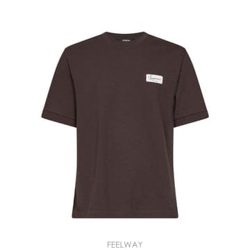 자크무스 로고 패치 크루넥 티셔츠 TSU00329AJ00327 881DKBROWN1 TP979777792