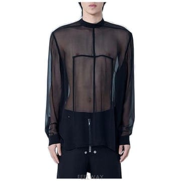 릭 오웬스 시스루 패널 셔츠 RU01F2242S 09 TP979843643