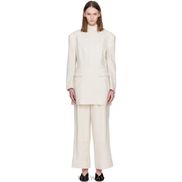 26 FW Issey Miyake 오프 화이트 언타이틀 미니 드레스 271809F052000