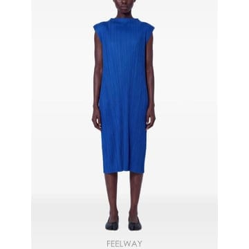 Issey Miyake 26 FW �ø��� �ø��� �̼��� �̾��� July pleated sleeveless midi dress PP626 FW �ø��� �ø��� �̼��� �̾��� July pleated sleevel