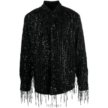 26 FW 아미리 시퀸 장식 스트레이트 포인트 칼라 셔츠  AW23MSL038 TP455927670