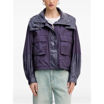 26 FW PINKO 후드 패널 재킷 106811A3AU TP455927269