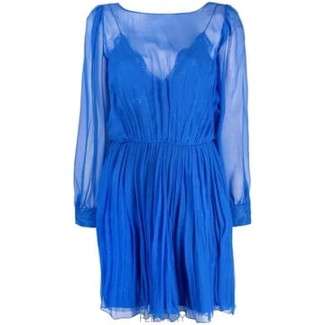 Alberta Ferretti 26 FW �˺���Ÿ�䷹Ƽ ���̾�� ��ũ �̴� �巹�� AEF231U04201614 TP45457990726 FW �˺���Ÿ�䷹Ƽ ���̾�� ��ũ �̴� �巹�� AEF231U