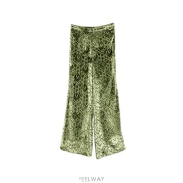 26 FW Forte Forte 다마스크 패턴 플레어 팬츠 15366MYPANTS TP457370852