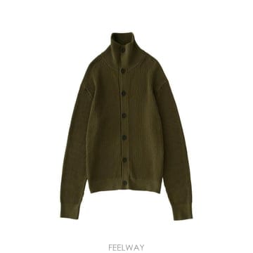 26 FW 스튜디오니콜슨 오란 골지 니트 코튼 가디건 ORANSNM1589USFINECOTTONRIBOLIV