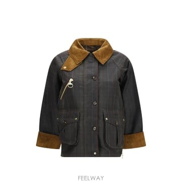 26 FW 바버 마레나 체크 왁스 재킷 LWX1558OL71 TP459600178