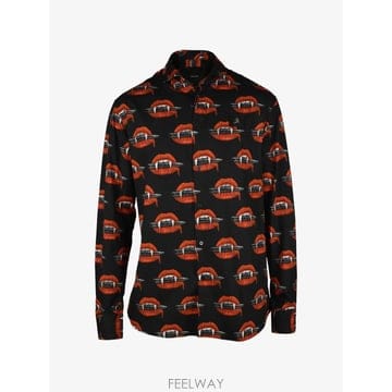 26 FW 필립플레인 투시 프린트 패치 셔츠 S20CMRP1209PTE003NBOUCHEROUGE TP454