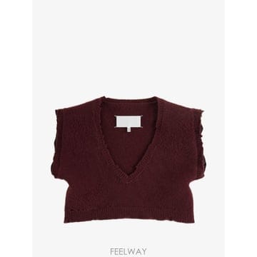 26 FW 메종마르지엘라 디스트레스드 크롭 니트 베스트 S29FB0112M13337 TP458818974