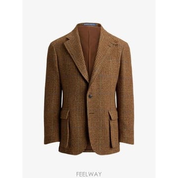 26 FW 폴로 랄프로렌 RL67 글렌 플레이드 트위드 재킷 715B26169001 TP459107219