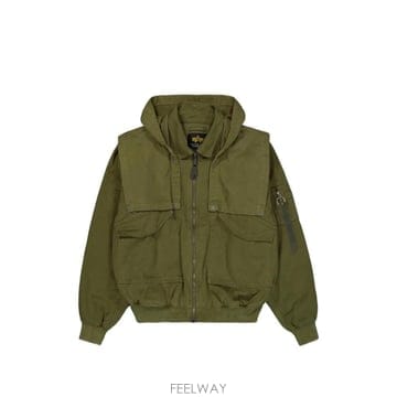 26 FW 알파인더스트리 CWU 45 P 디테크 후드 봄버 재킷 268153 TP459727264