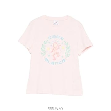 26 FW 카사블랑카 그래픽 코튼 티셔츠 MSP26TR3990202 TP458955377
