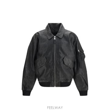 26 FW 알파인더스트리 CWU 36 P 레더 봄버 재킷 768002 TP459727243