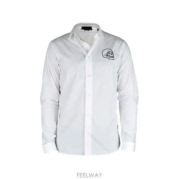 26 FW 필립플레인 스컬 자수 셔츠 SHIRTGOLDCUTLSSKULLWHITE TP454560715
