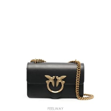26 FW PINKO Love Birds calf leather shoulder bag 100074A0F1