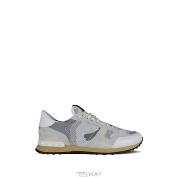 26 FW 발렌티노 가라바니 메시 패브릭 카무플라주 락러너 스니커즈 YS0723QRK TP454730951