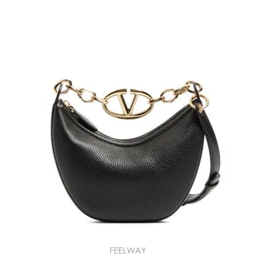 26 FW 발렌티노 가라바니 mini VLogo Moon bag in grainy calfskin with