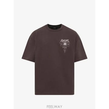 26 FW 아미리 로고 프린트 티셔츠 AM426JR006 TP458153474