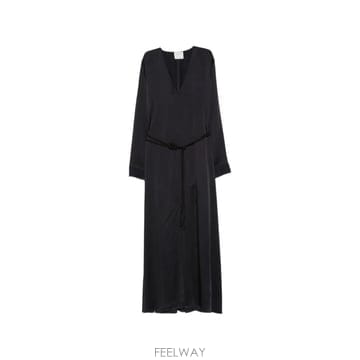 26 FW Forte Forte 벨트 V넥 맥시 드레스 15069MYDRESS TP457477764