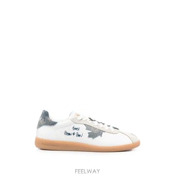 26 FW 디스퀘어드2 레벨 데님 패치 로고 프린트 스니커즈 SNM046818909084 TP45540529