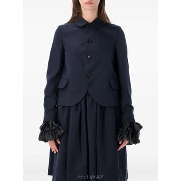 26 FW 꼼데가르송 러플 커프 피터팬 칼라 재킷 NRJ006 TP459596751