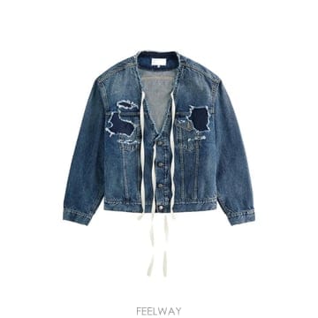 26 FW 메종마르지엘라 디스트레스드 V넥 재킷 S67AM0126M30066 TP458948646